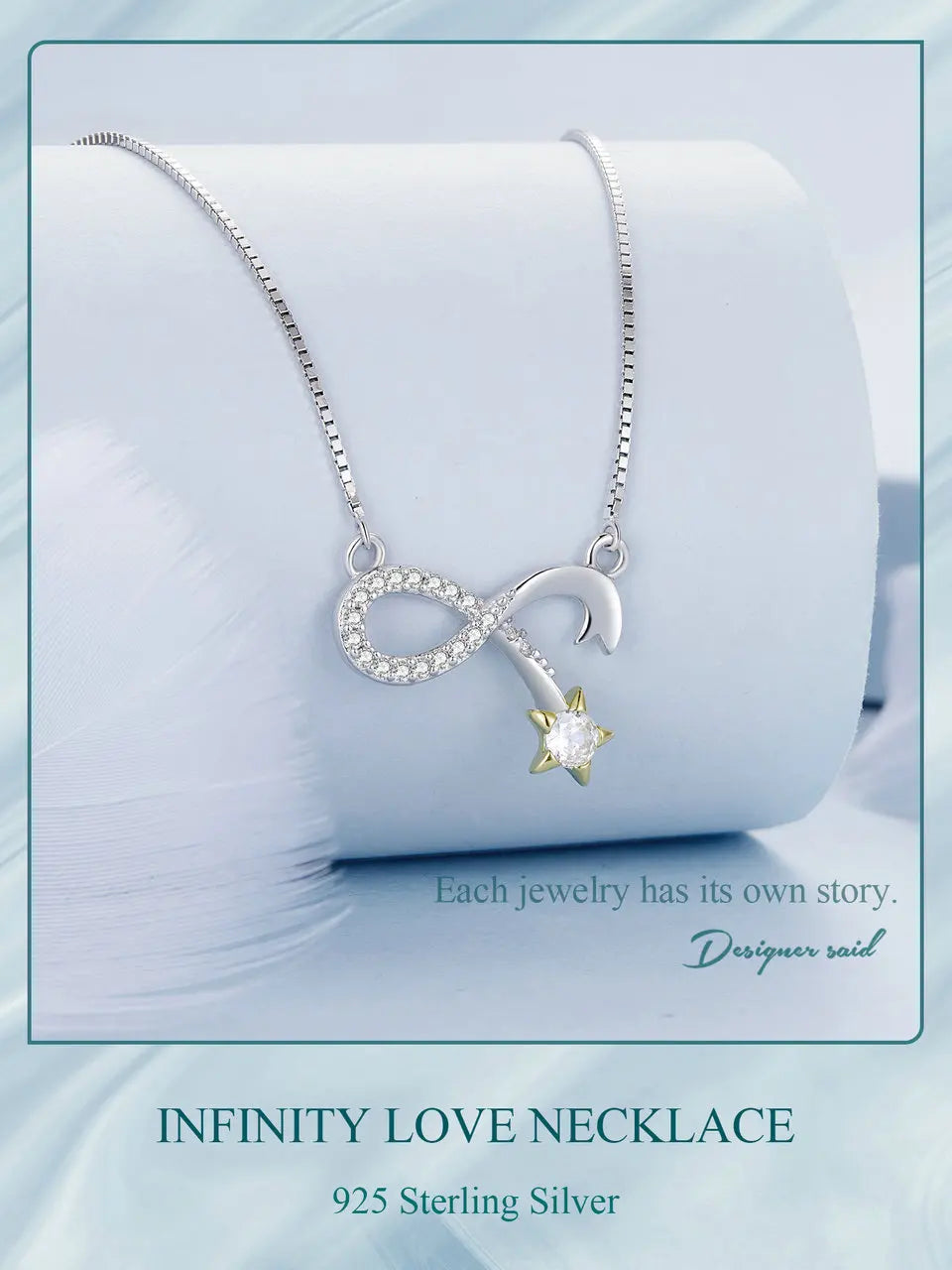 Infinity Love Pendant Necklace